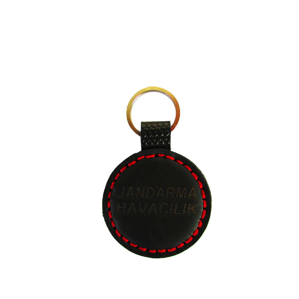 DERİ ANAHTARLIKJandarma Havacılık - Ay Yıldız Çelik Kanatlar Deri Metal Anahtarlık