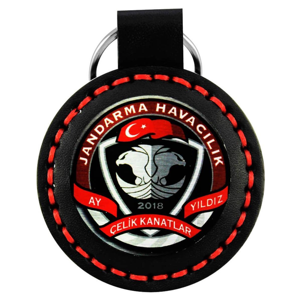 DERİ ANAHTARLIKJHV ÇELİK KANATLAR DERİ ANAHTARLIK