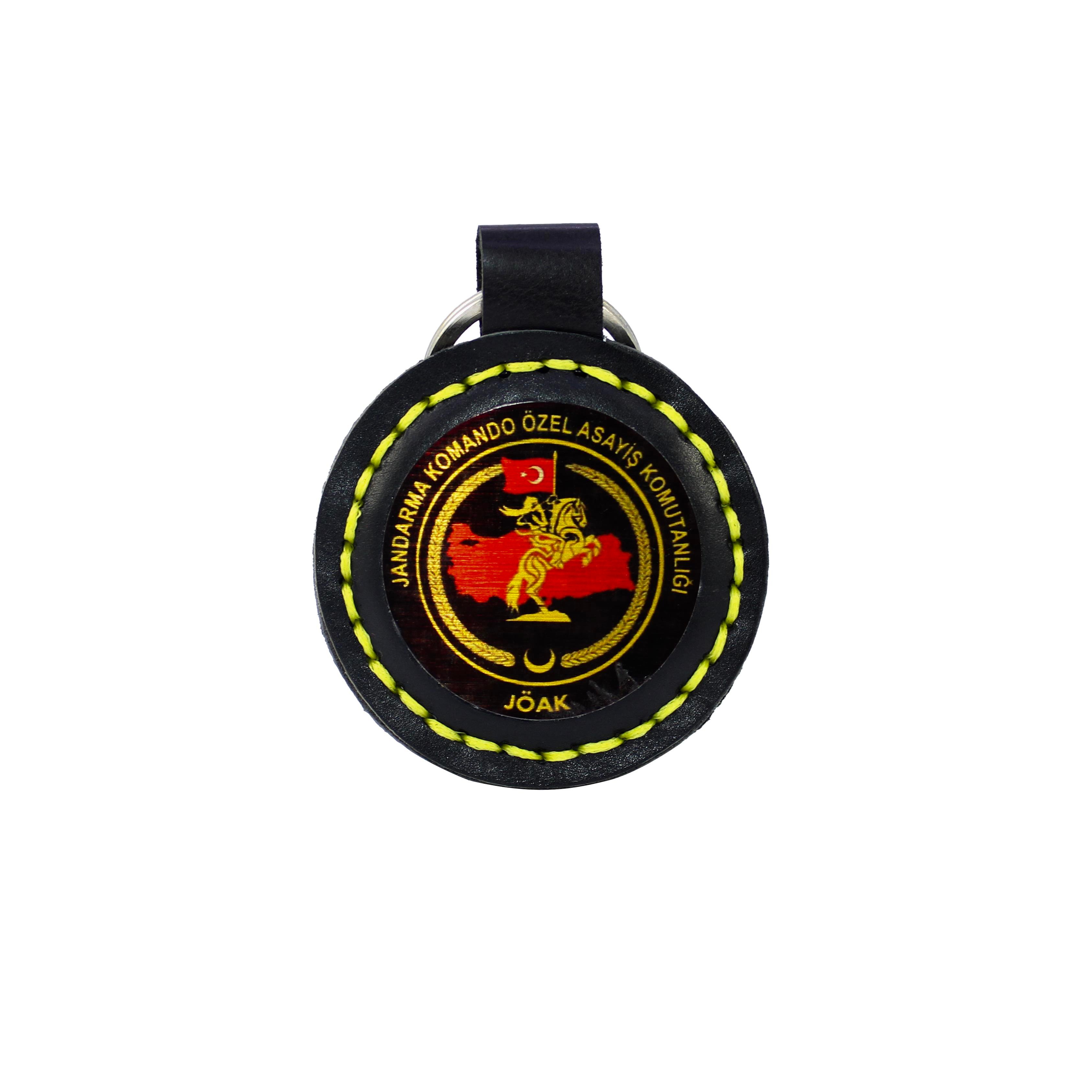 DERİ ANAHTARLIKJÖAK LOGOLU DERİ ANAHTARLIK 