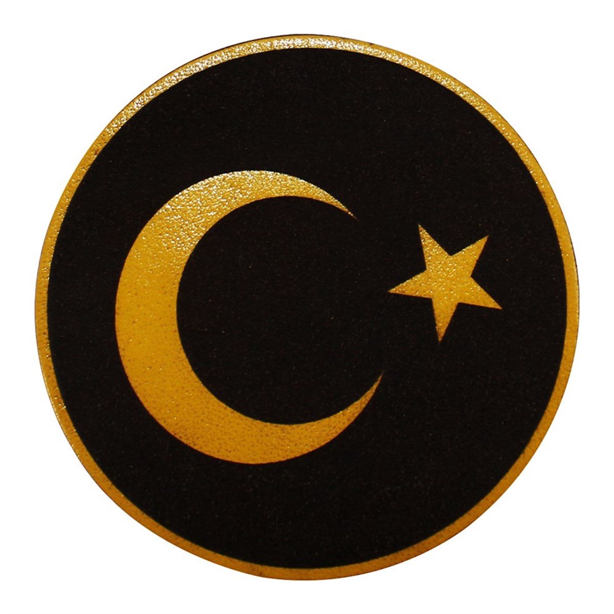 DERİ PEÇTÜRK BAYRAĞI DERİ GÖĞÜS PEÇİ - SİYAH