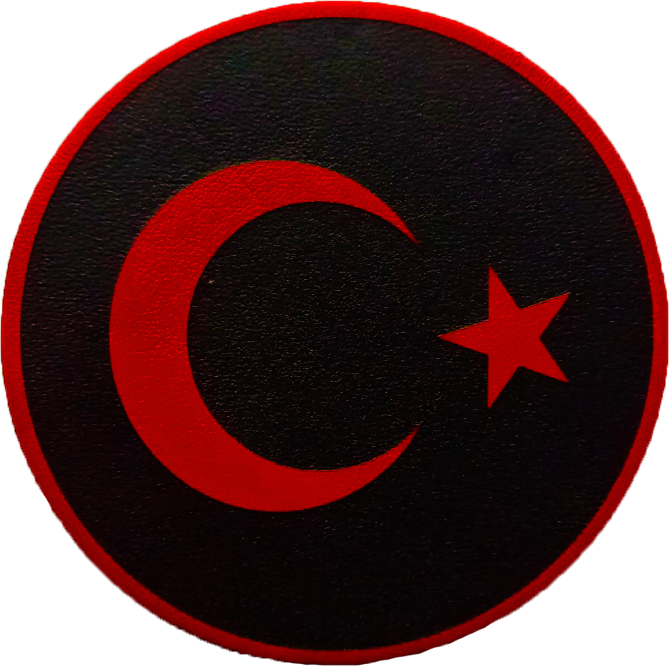 DERİ PEÇTÜRK BAYRAĞI PEÇİ - SİYAH 