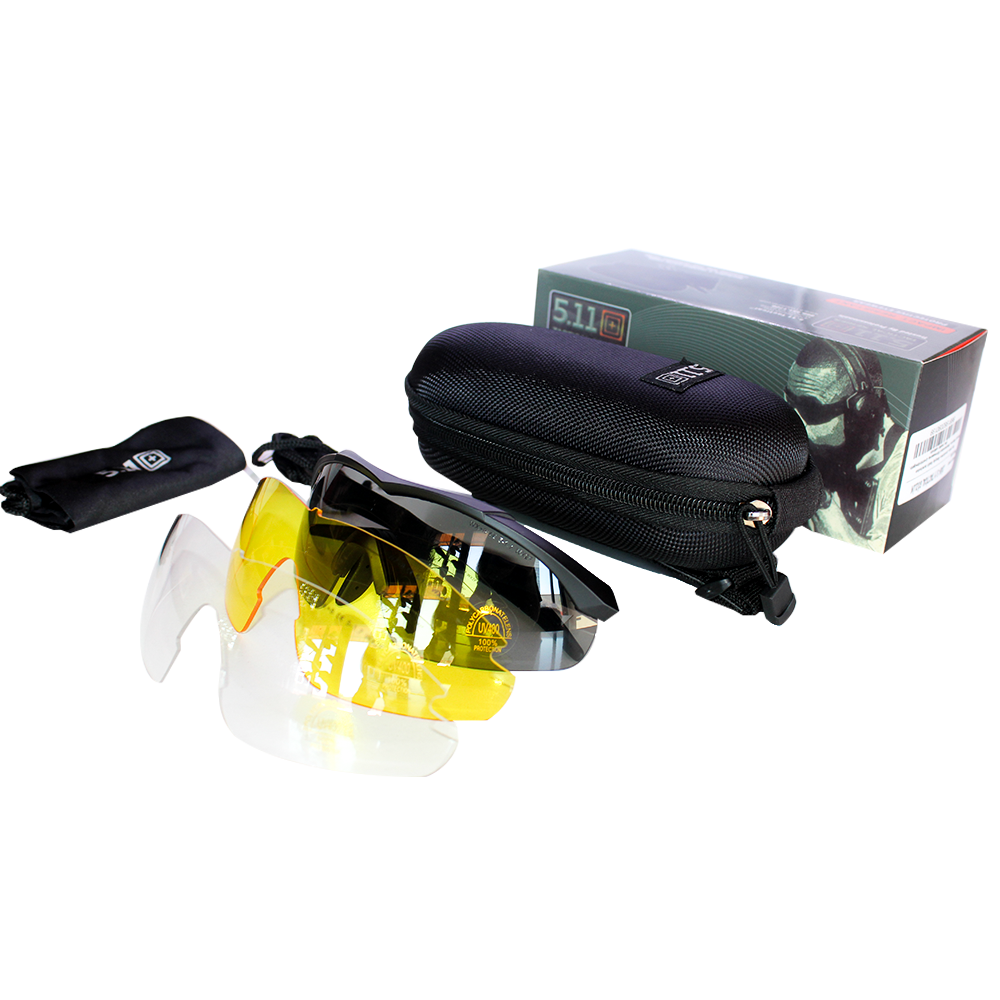 GÖZLÜK5.11 Tactical Koruyucu 3 Lensli Gözlük 5.11 / Airsoft gözlüğü