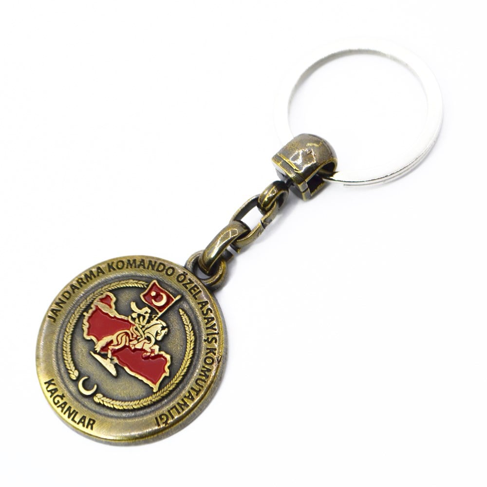 JÖAK ARMALI KABARTMALI KAĞANLAR METAL ANAHTARLIK 