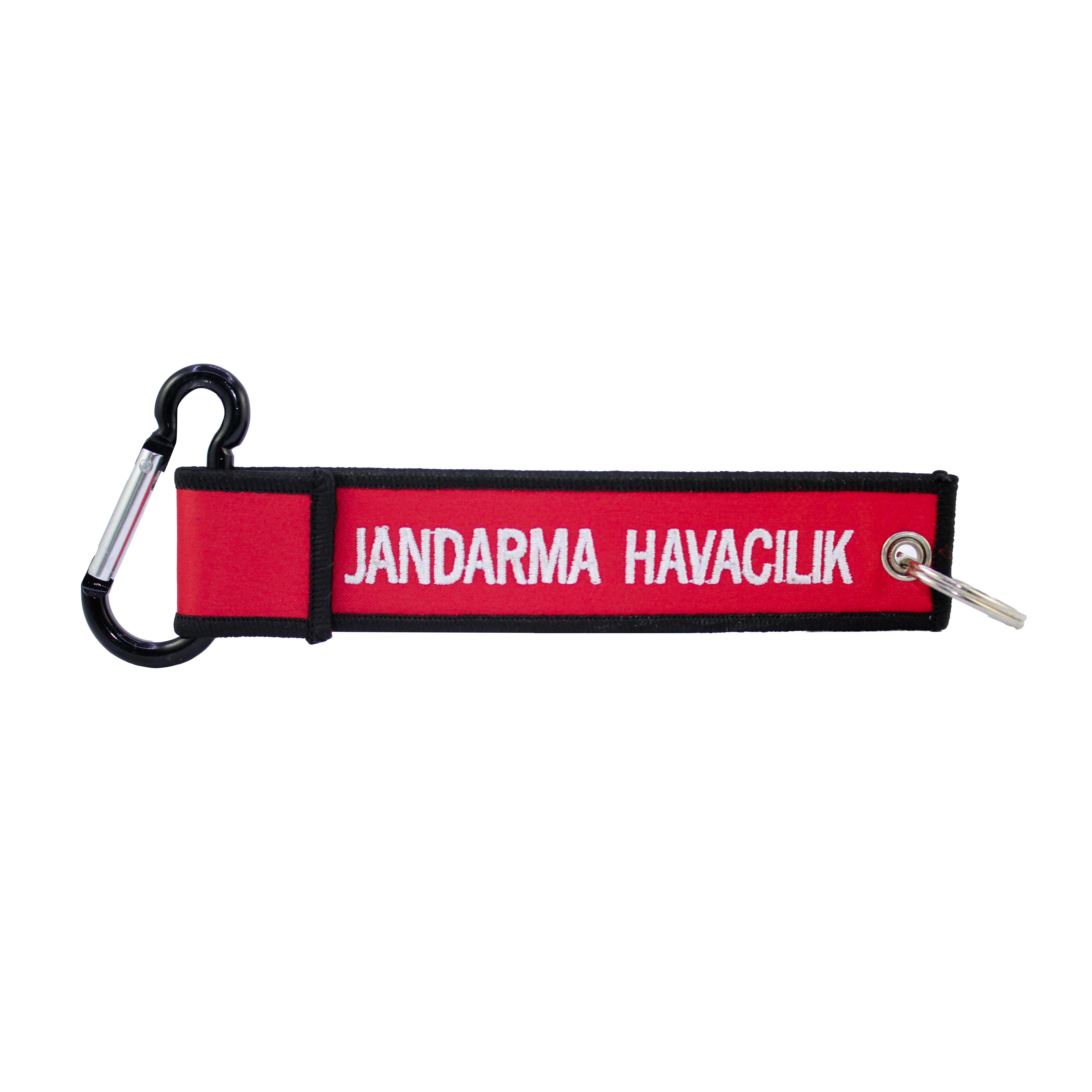 KARABİNALI ANAHTARLIKJHV ATAK S-70 KARABİNALI BEZ ANAHTARLIK KIRMIZI