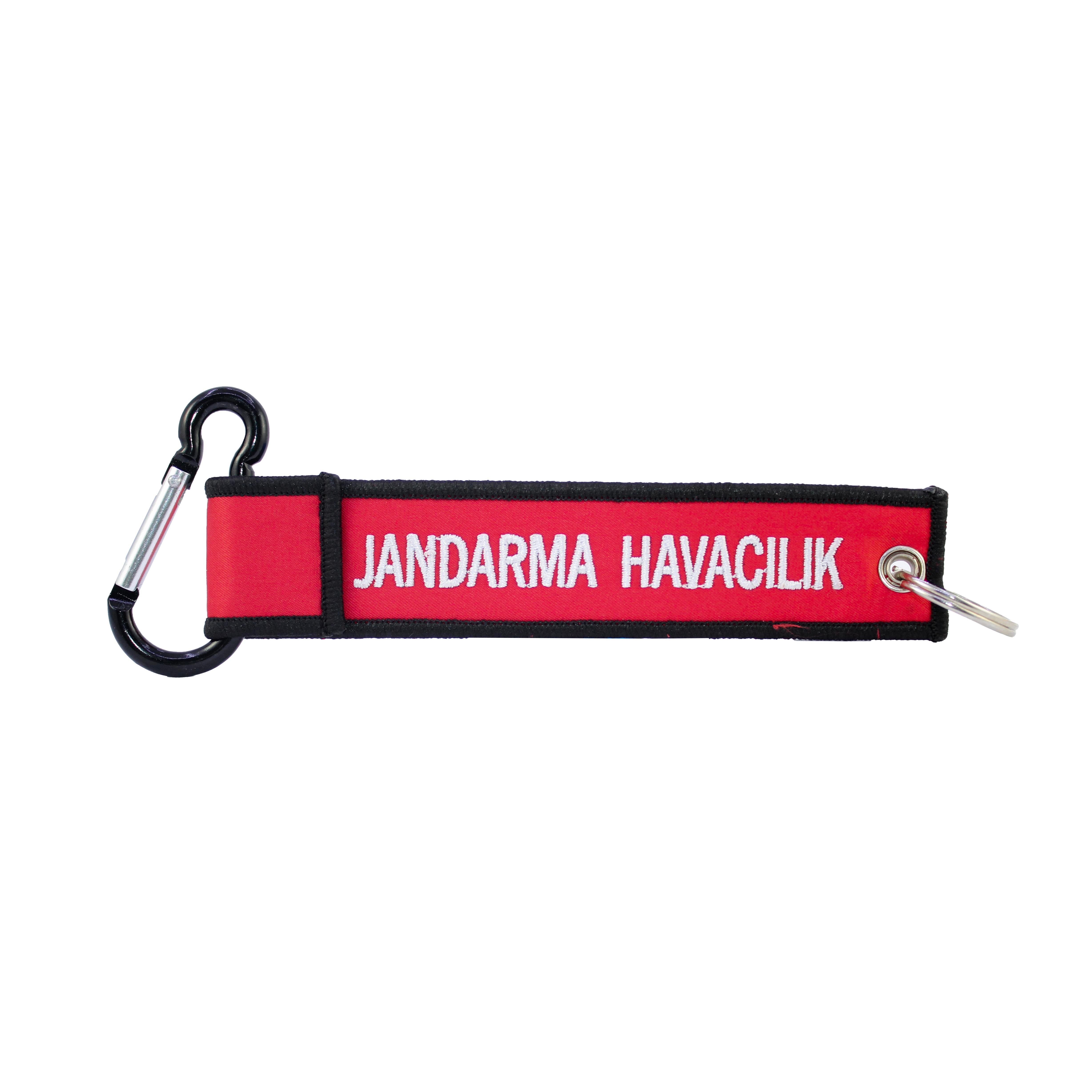 KARABİNALI ANAHTARLIKJHV ATAK T-129 KARABİNALI BEZ ANAHTARLIK KIRMIZI