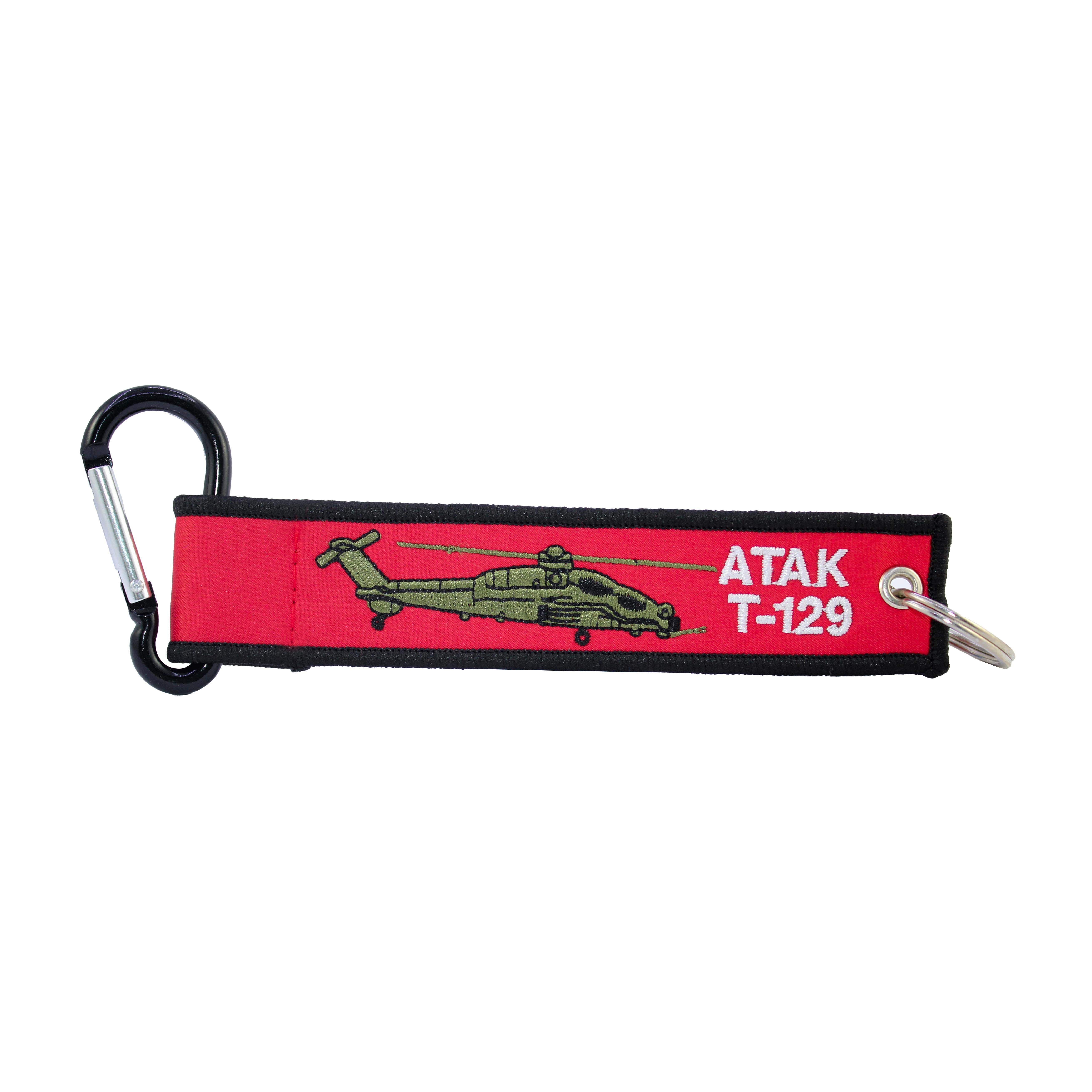 KARABİNALI ANAHTARLIKJHV ATAK T-129 KARABİNALI BEZ ANAHTARLIK KIRMIZI