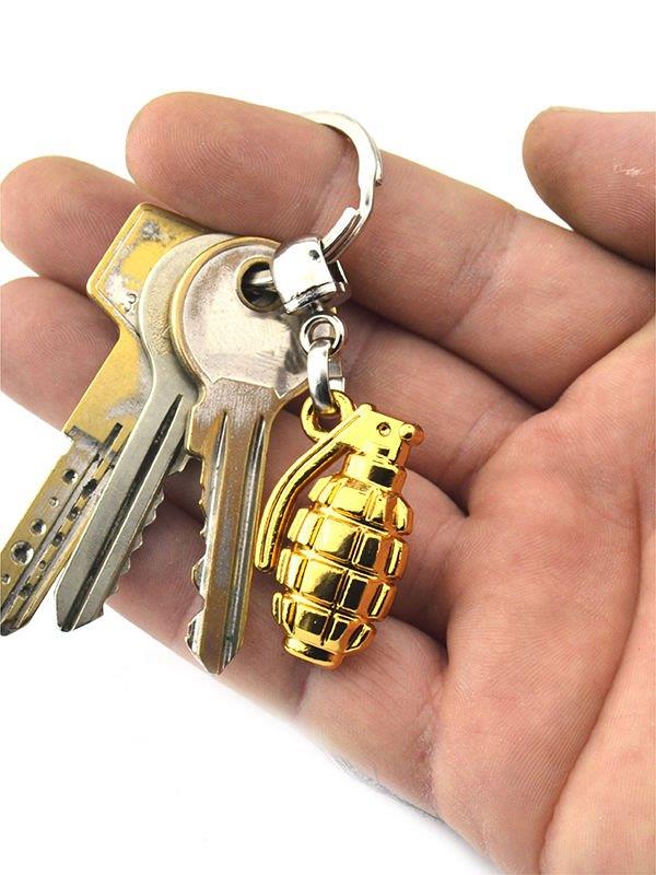 METAL ANAHTARLIKJOAK METAL EL BOMBASI ANAHTARLIK GOLD RENK