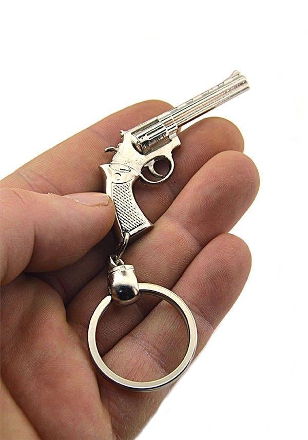 METAL ANAHTARLIKJOAK REVOLVER METAL ANAHTARLIK AÇIK GRİ RENK