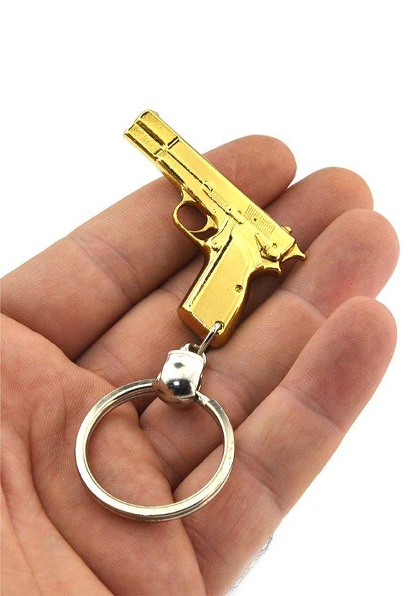 METAL ANAHTARLIKJOAK TABANCA METAL ANAHTARLIK GOLD RENK