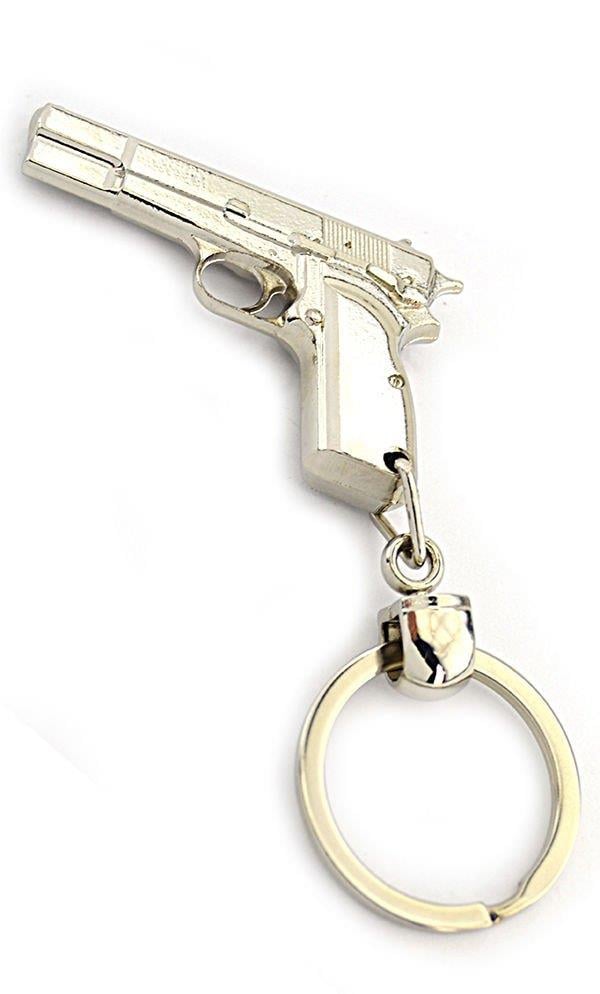 METAL ANAHTARLIKJOAK TABANCA METAL ANAHTARLIK GRİ RENK