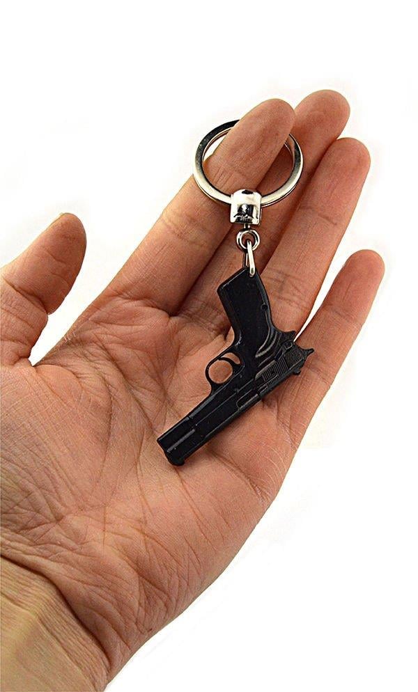 METAL ANAHTARLIKJOAK TABANCA METAL ANAHTARLIK SİYAH RENK