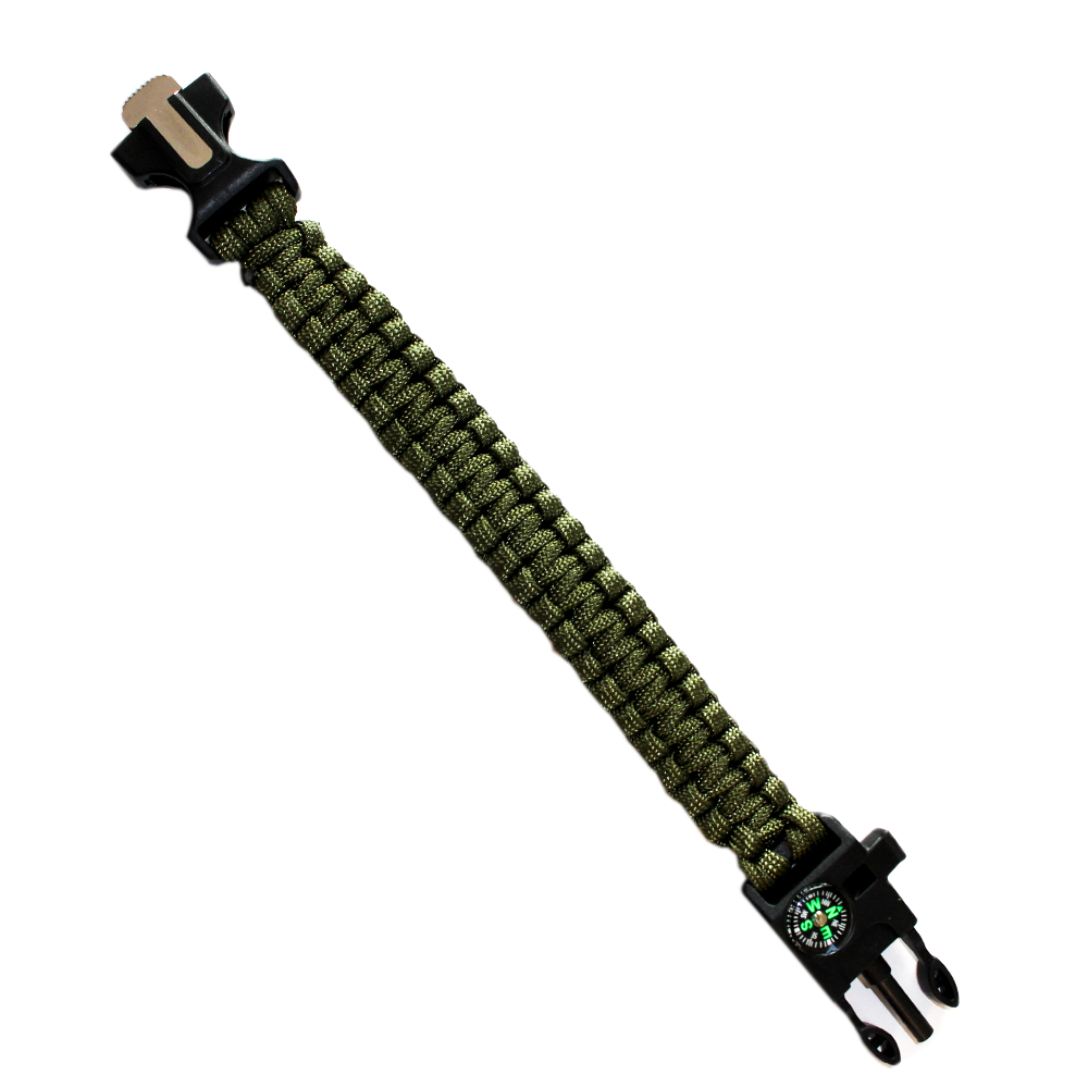 PARACORD BİLEKLİK & SAATJÖAK BIÇAKLI PARACORD BİLEKLİK - HAKİ