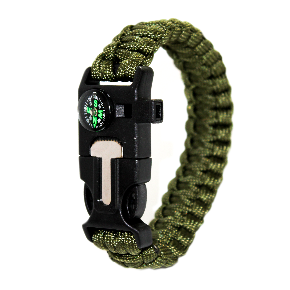 PARACORD BİLEKLİK & SAATJÖAK BIÇAKLI PARACORD BİLEKLİK - HAKİ