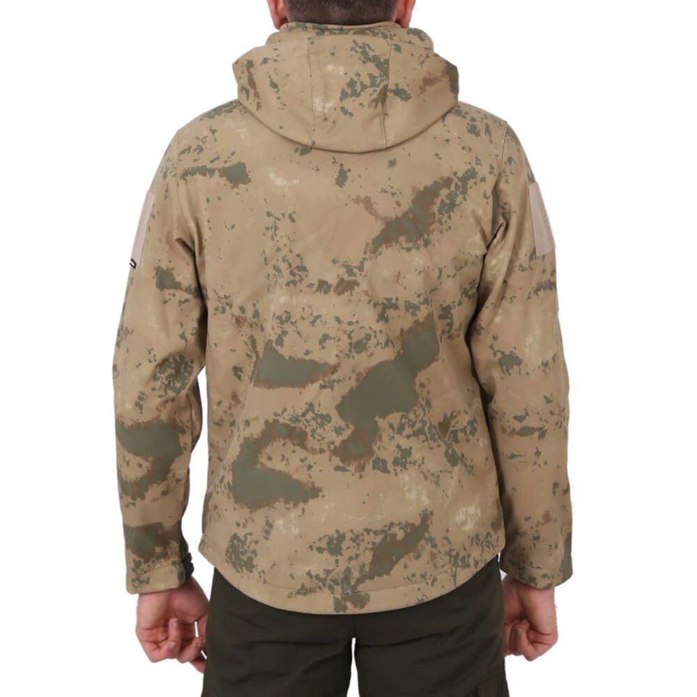 SOFT JEL MONTAskeri Tactical Softshell Polar Mont Jandarma Kamuflaj