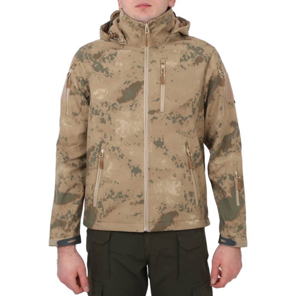 SOFT JEL MONTAskeri Tactical Softshell Polar Mont Jandarma Kamuflaj