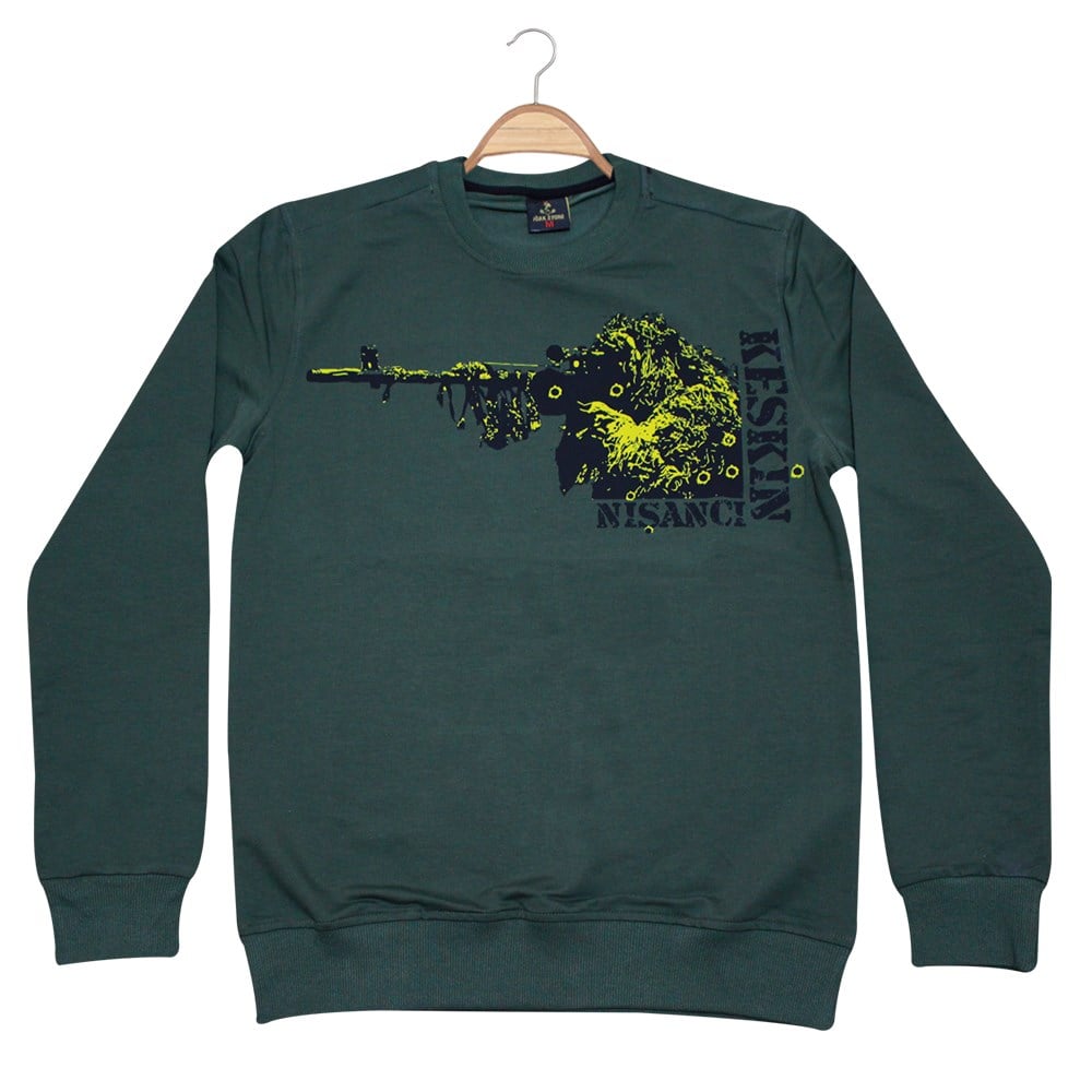 SWEATSHİRT Unisex Keskin Nişancı Baskılı Sweatshirt