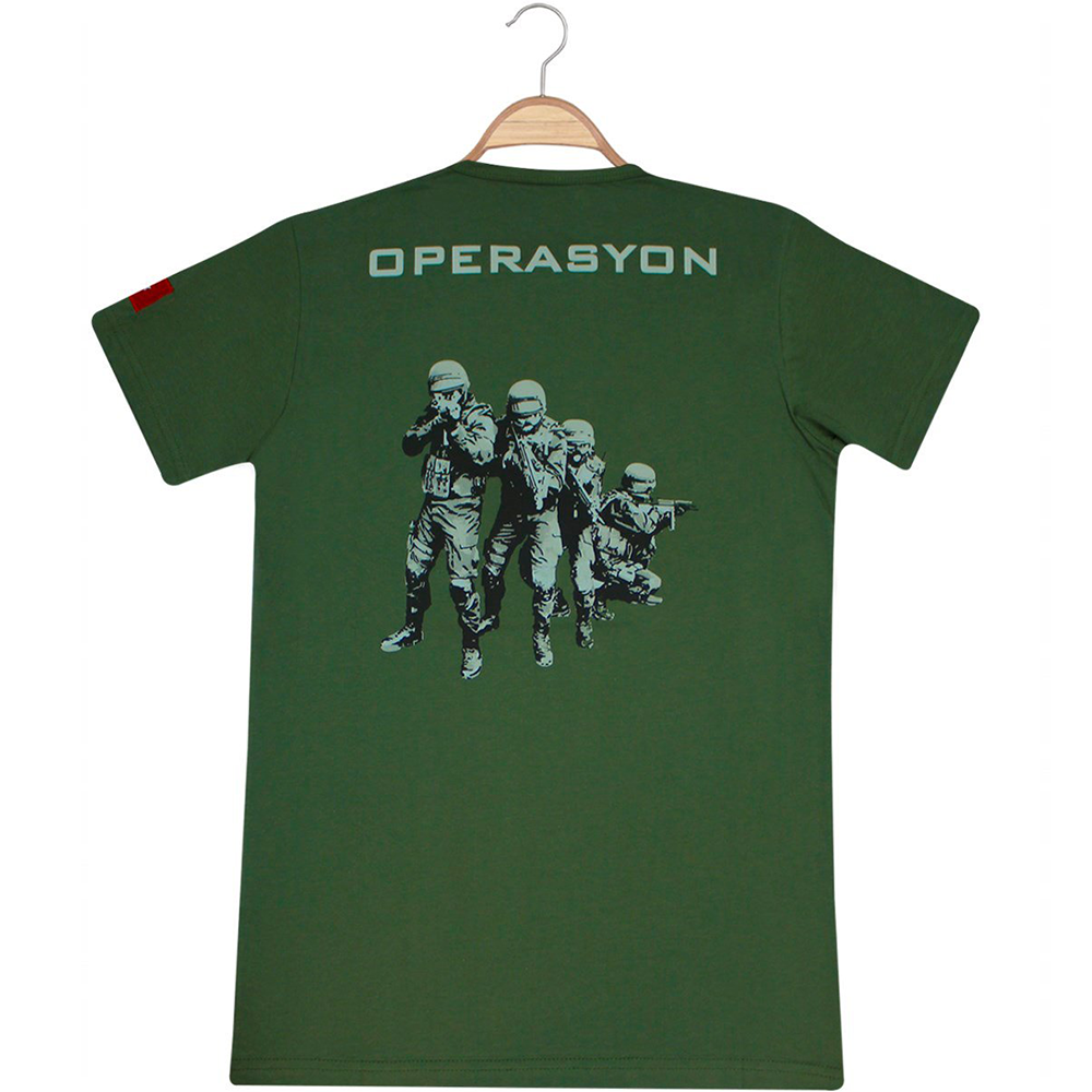 T-SHIRT Unisex JÖH Operasyon Tshirt - Yeşil