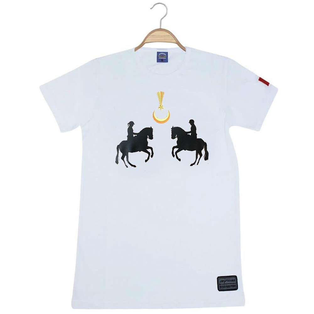 T-SHIRTJAKEM BİNİCİ T-SHİRT BEYAZ