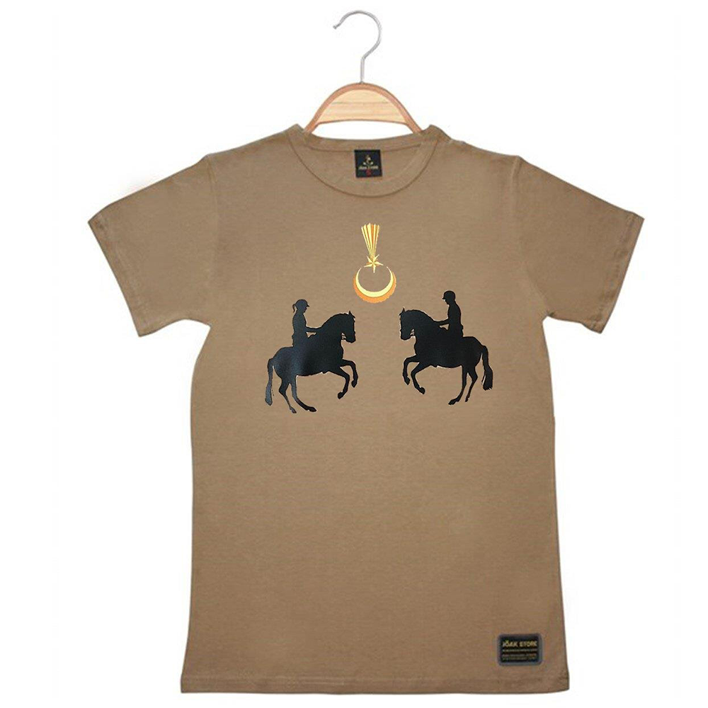 T-SHIRTJAKEM BİNİCİ T-SHİRT CAMEL