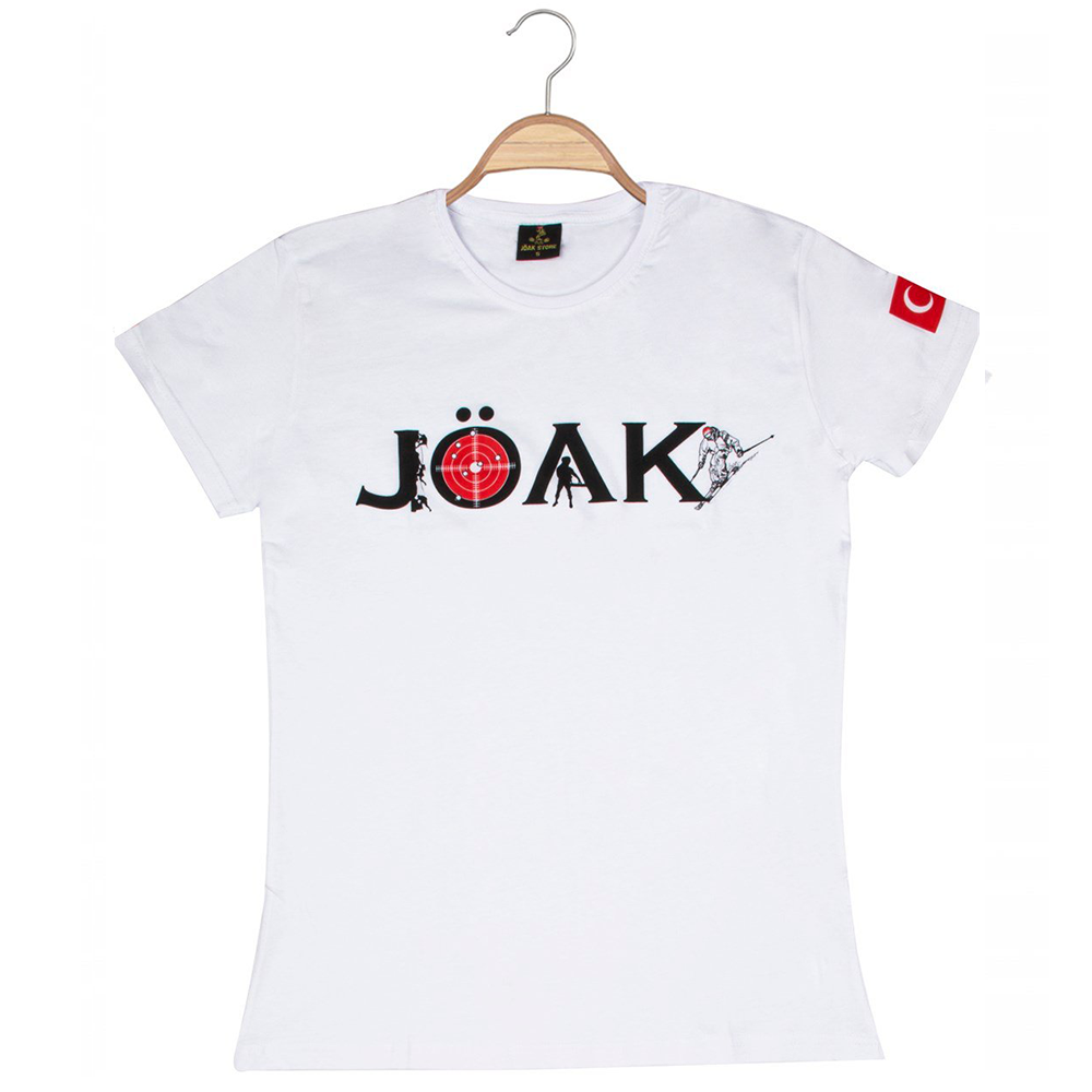 T-SHIRTUnisex JÖAK-Hedef Göstergeli Tshirt - Beyaz