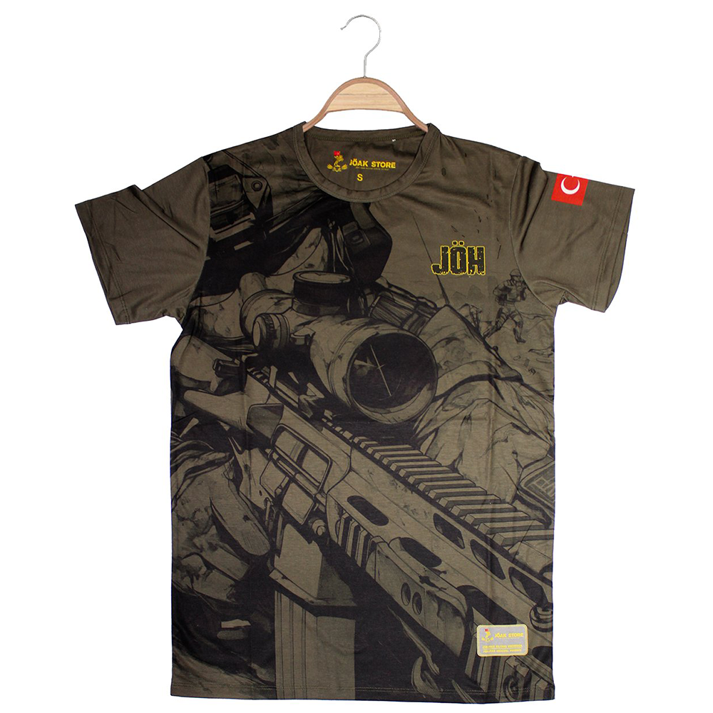 T-SHIRTUnisex JÖH Gölge Asker T-Shirt