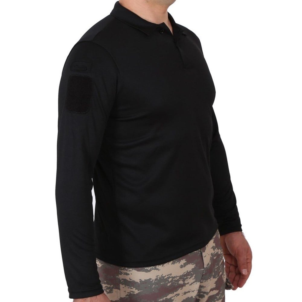 TACTİCAL TSHİRT Uzun Kollu Polo Yaka Tactical Haki Tshirt