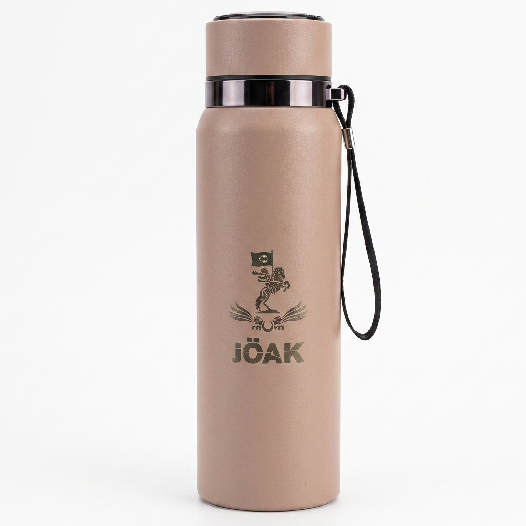 TERMOSJÖAK LOGOLU 800 ML TERMOS MATARA - PEMBE