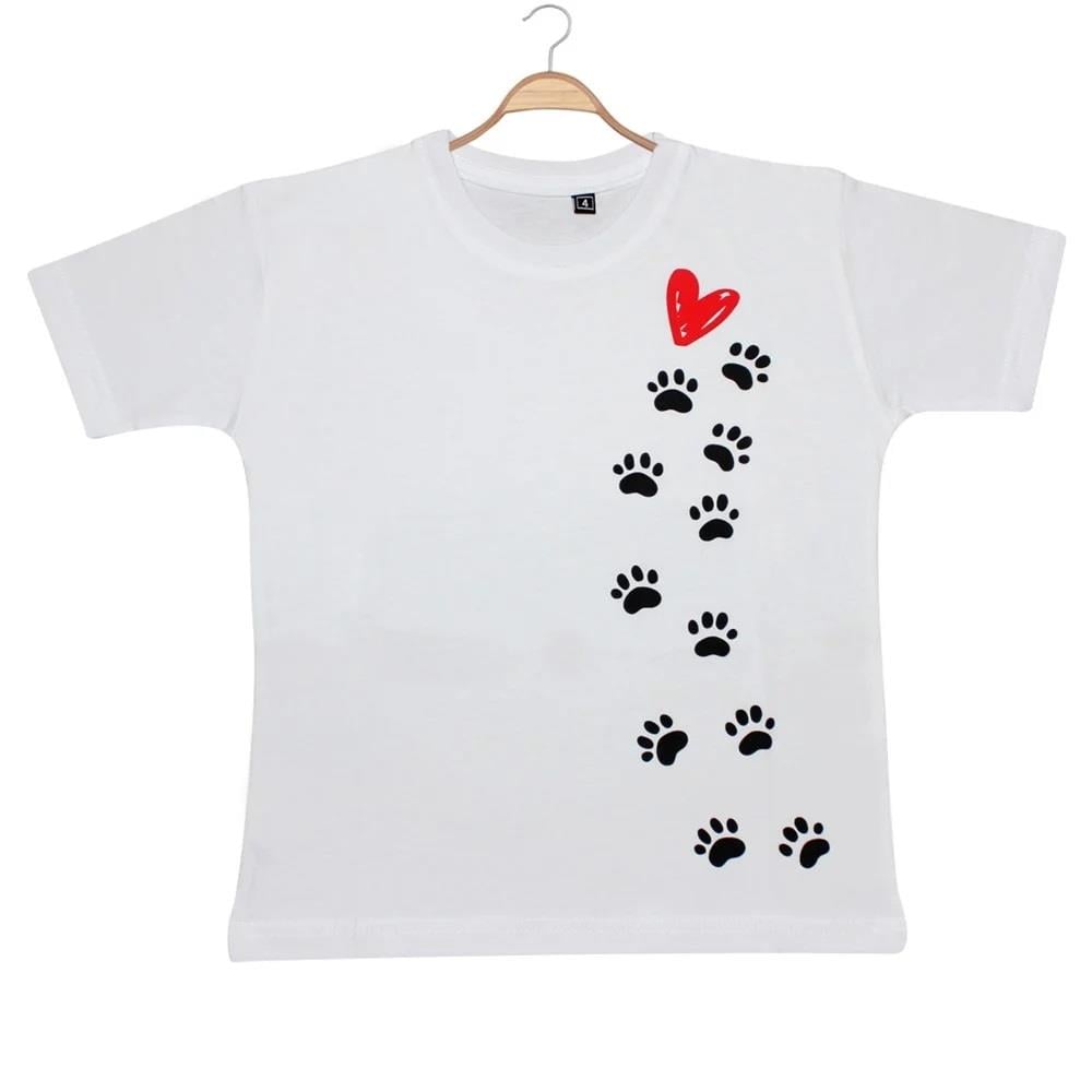 TSHİRTÇocuk Jakem Tshirt - Sevgi İzi - Beyaz