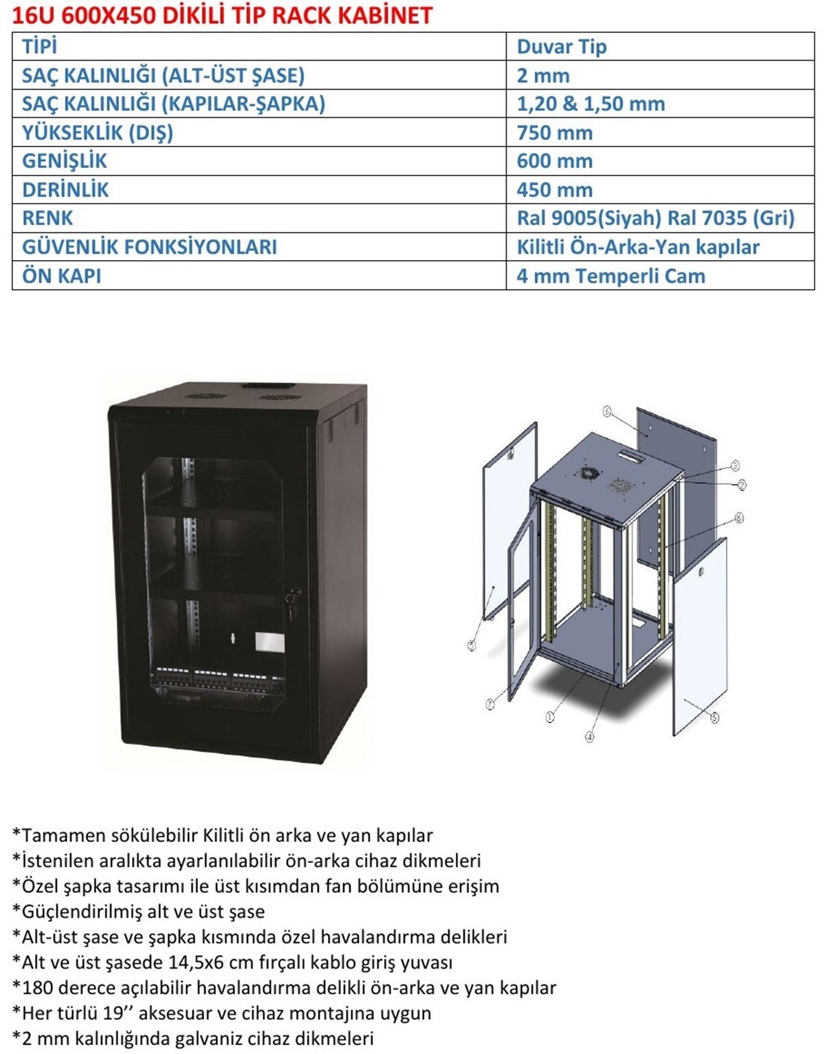  16U 600*450  KABİNET (DUVARTİPİ)