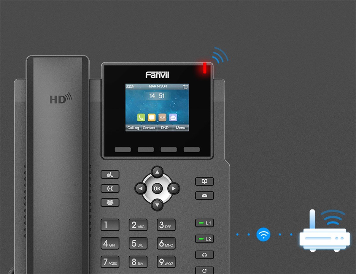 FANVİL X3SW IP POE RENKLİ EKRAN TELEFON (WİFİ)