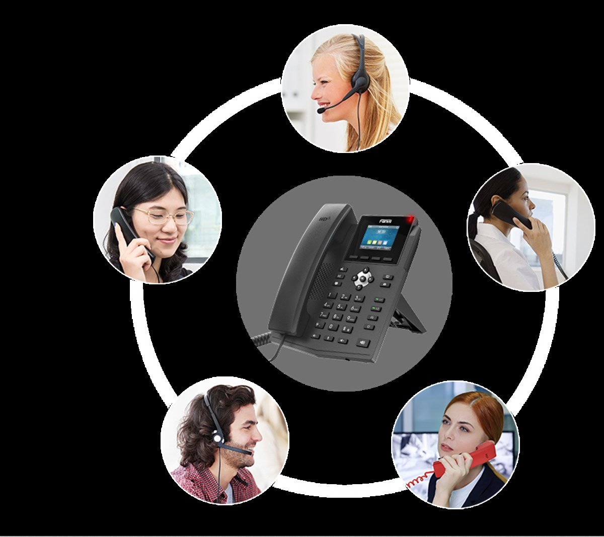 FANVİL X3SW IP POE RENKLİ EKRAN TELEFON (WİFİ)