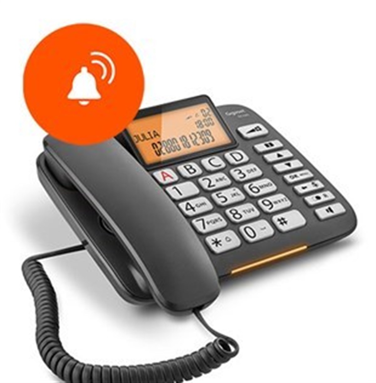 GIGASET DL 580 EKRANLI TELEFON (SİYAH)