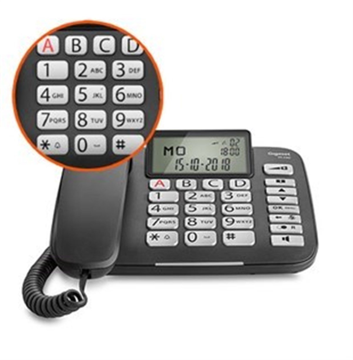 GIGASET DL 580 EKRANLI TELEFON (SİYAH)