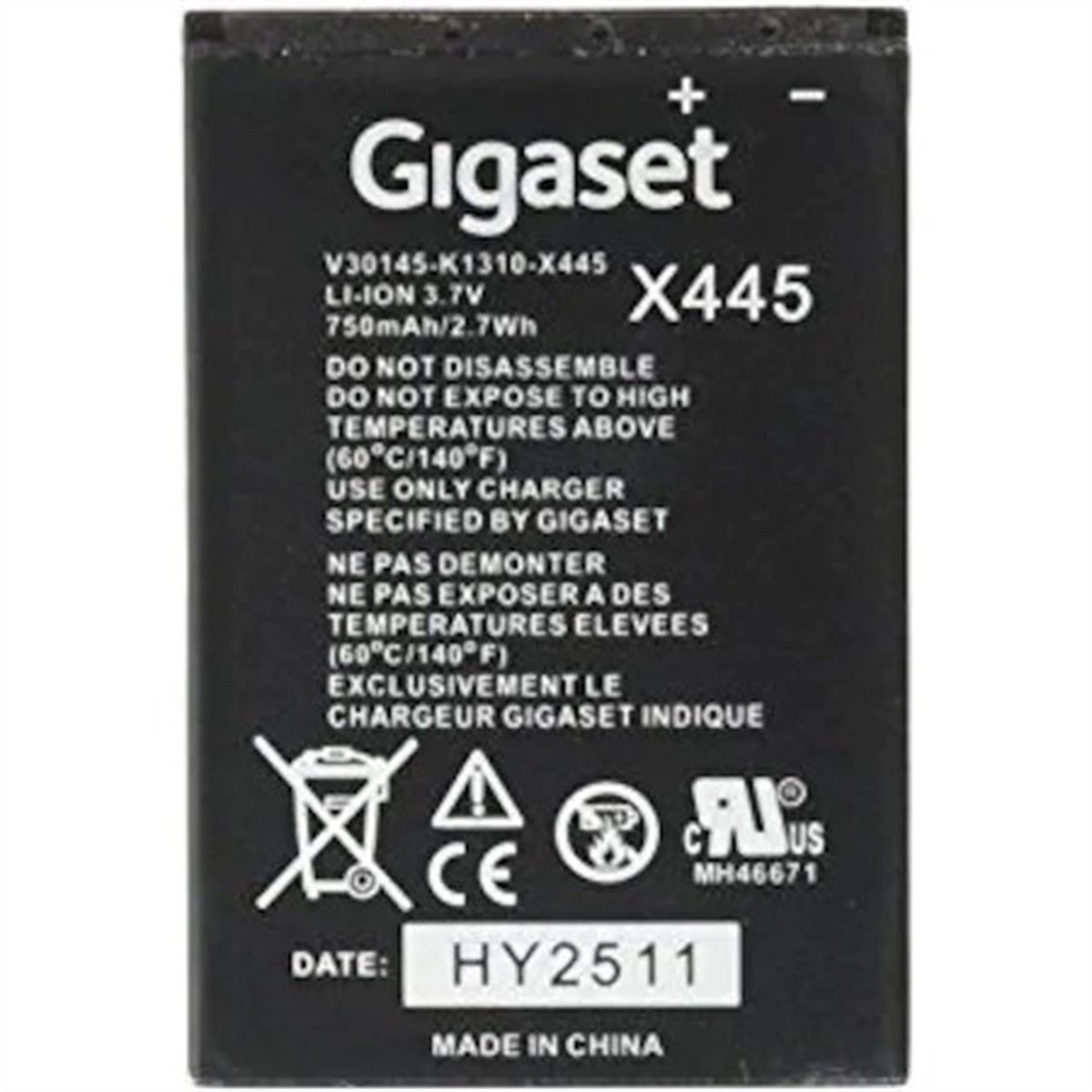 GIGASET S400H/SL78H ORIGINAL AKKU FÜR