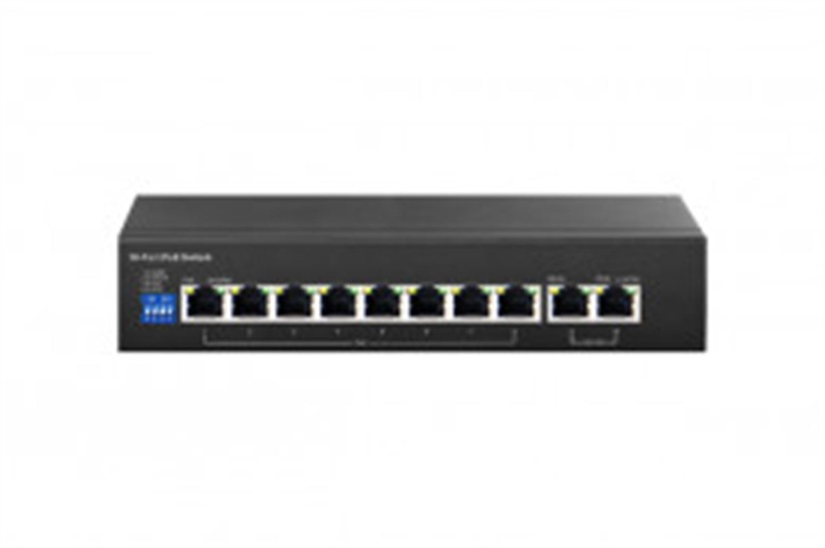 SWH6010-P  8X10/100 POE+2X10/100 UPLİNK PORT 250M