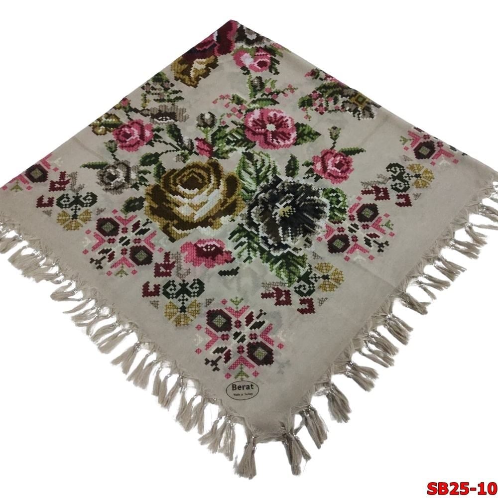 Berat Boncuklu Cotton Eşarp(sb25-10)