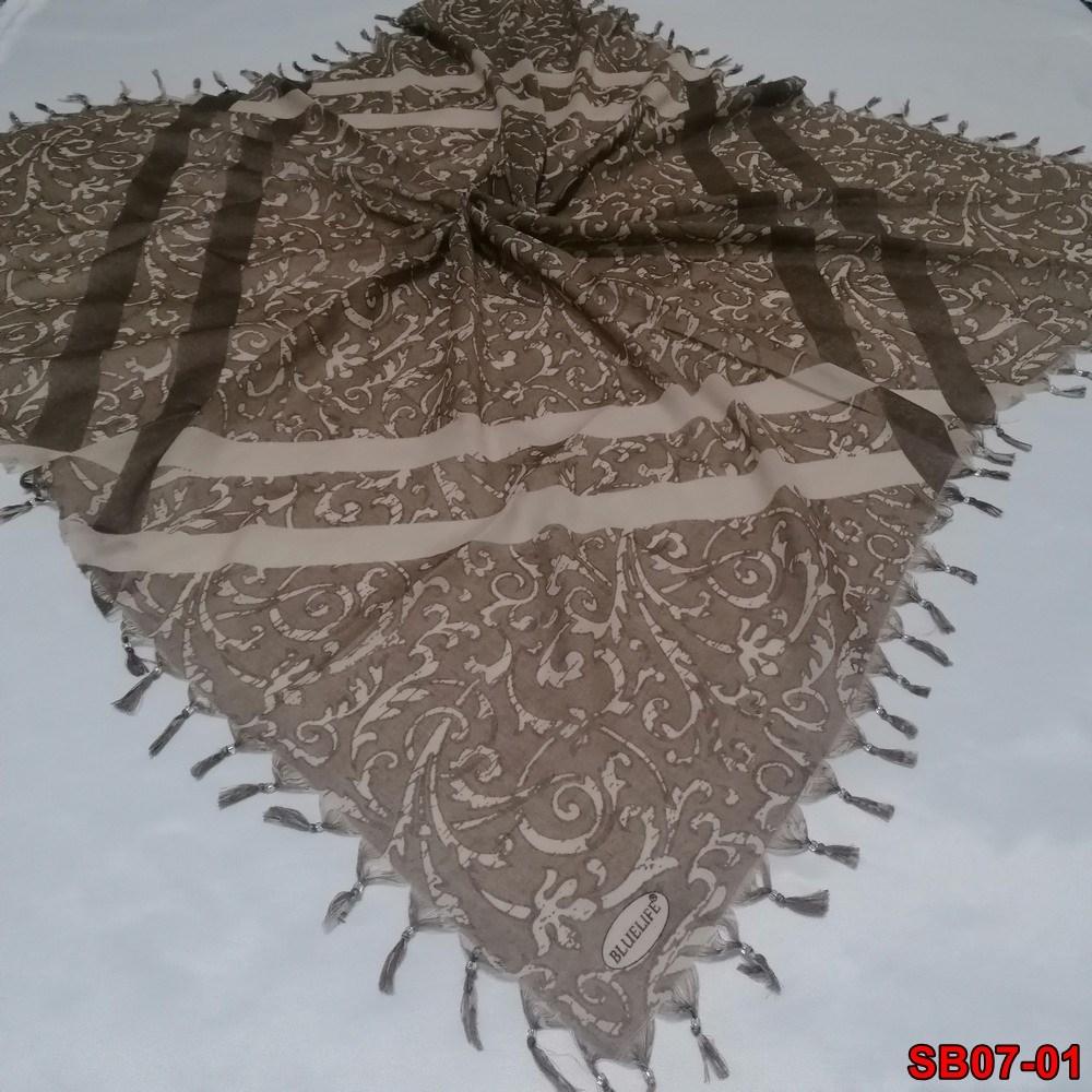 Bluelife Boncuklu Cotton Eşarp(sb07-01)