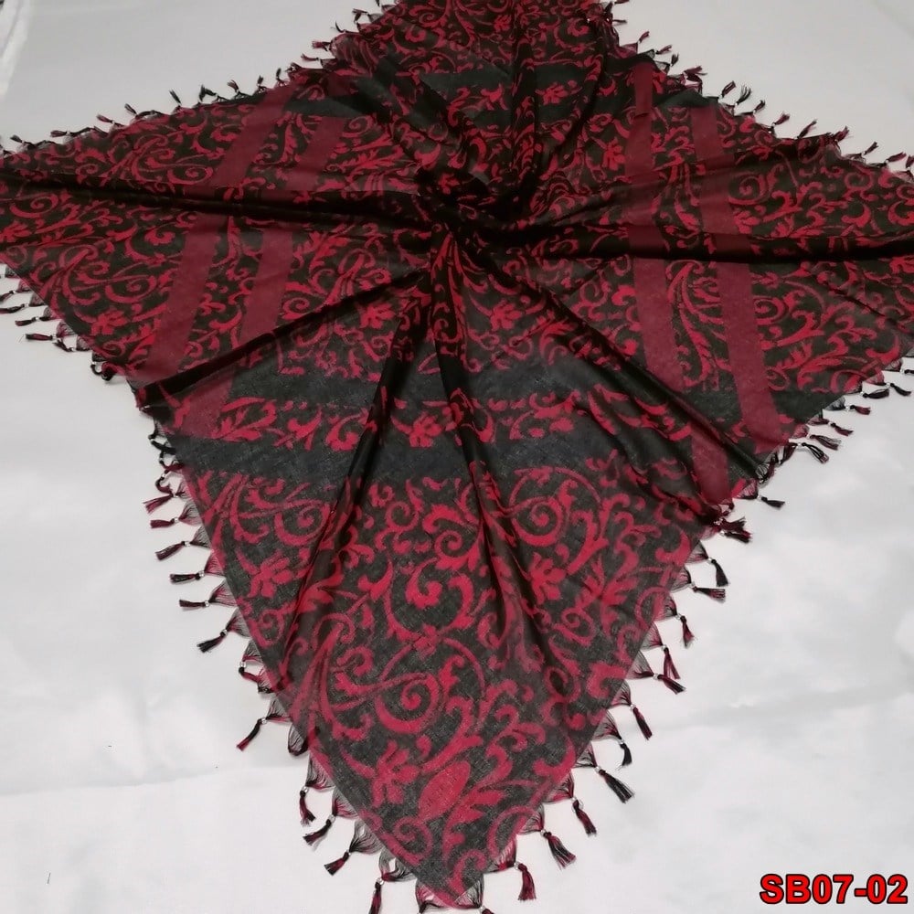 Bluelife Boncuklu Cotton Eşarp(sb07-02)