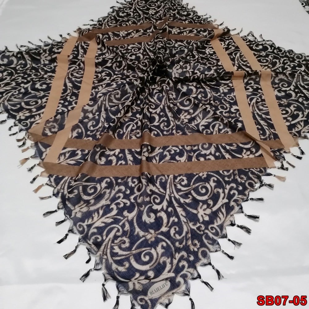 Bluelife Boncuklu Cotton Eşarp(sb07-05)