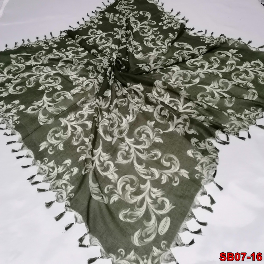 Bluelife Boncuklu Cotton Eşarp(sb07-16)