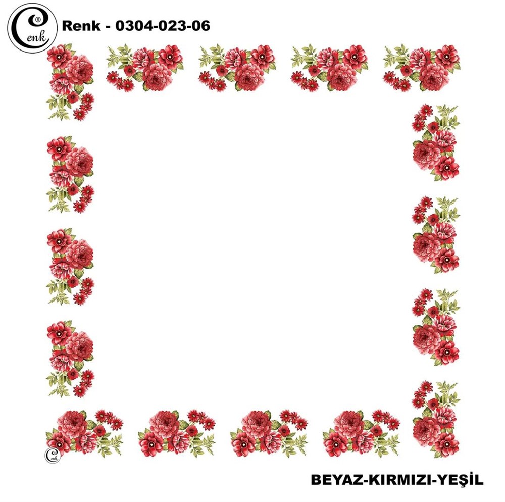 Cenk 90cm Ortası Boş Oyalık Yazma(023-06)