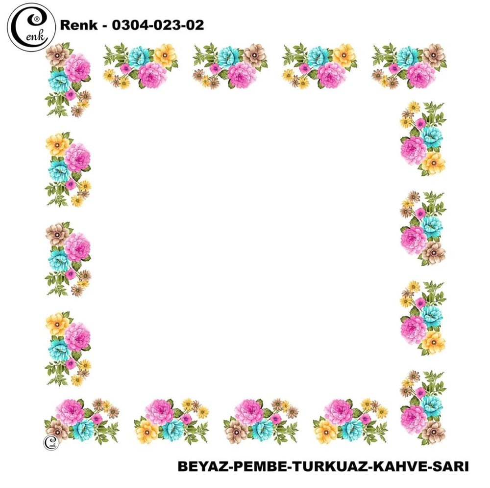 Cenk 90cm Ortası Boş Oyalık Yazma(023-02)