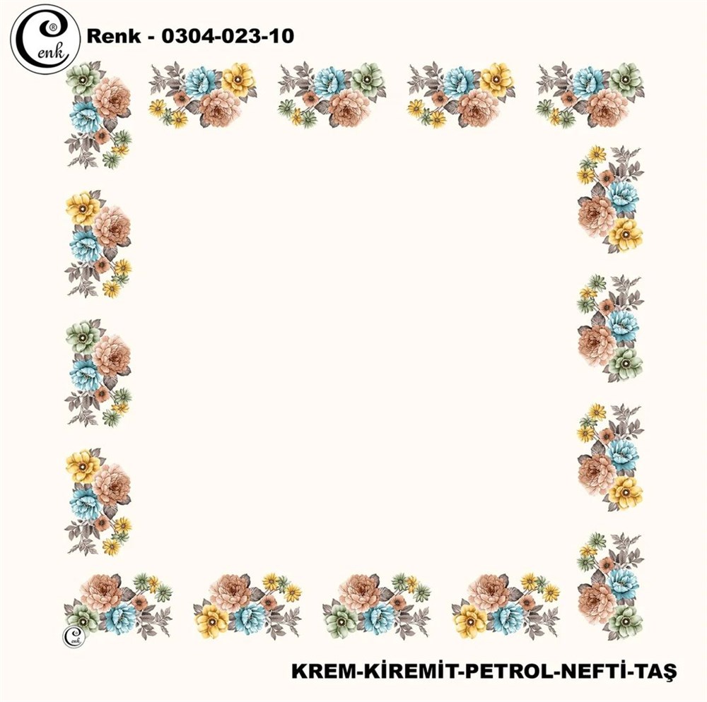 Cenk 90cm Ortası Boş Oyalık Yazma(023-10)