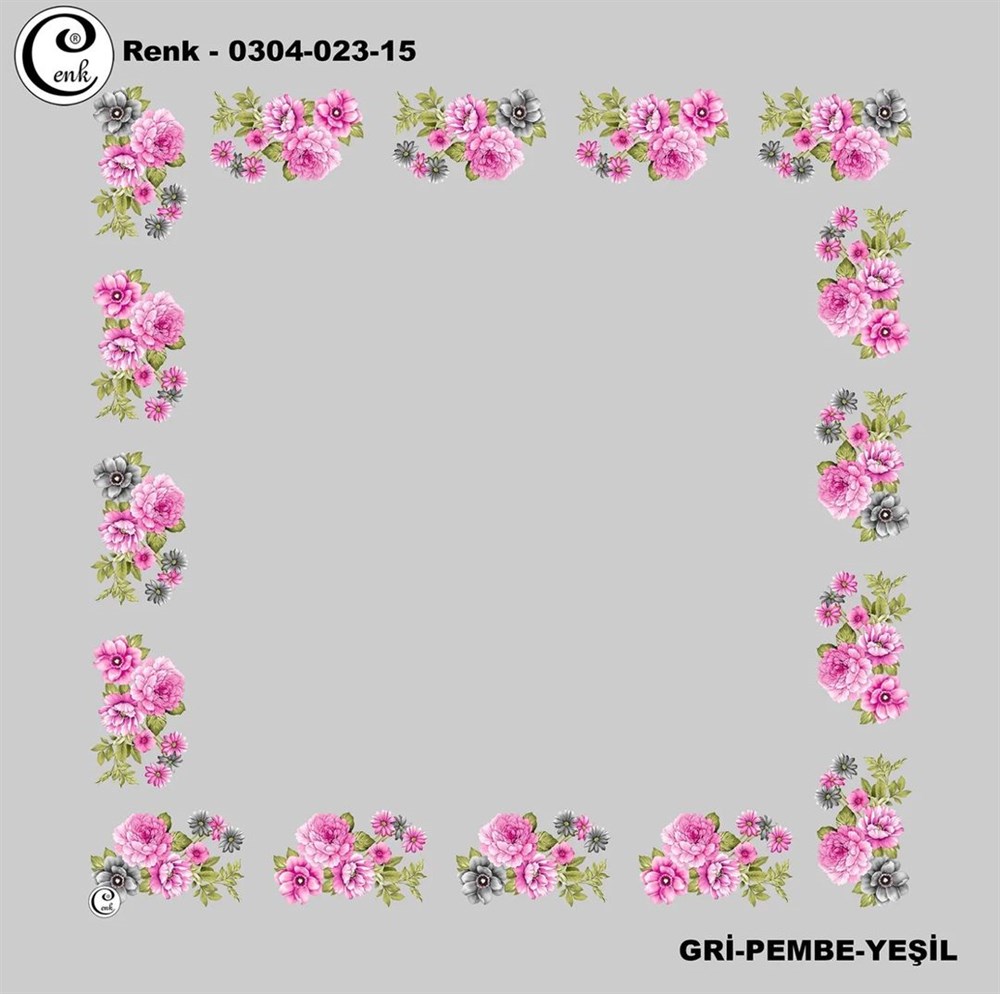 Cenk 90cm Ortası Boş Oyalık Yazma(023-15)