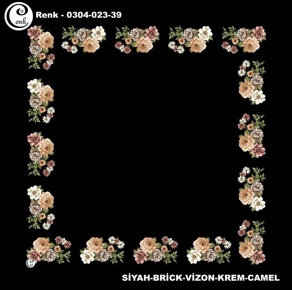 Cenk 90cm Ortası Boş Oyalık Yazma(023-39)