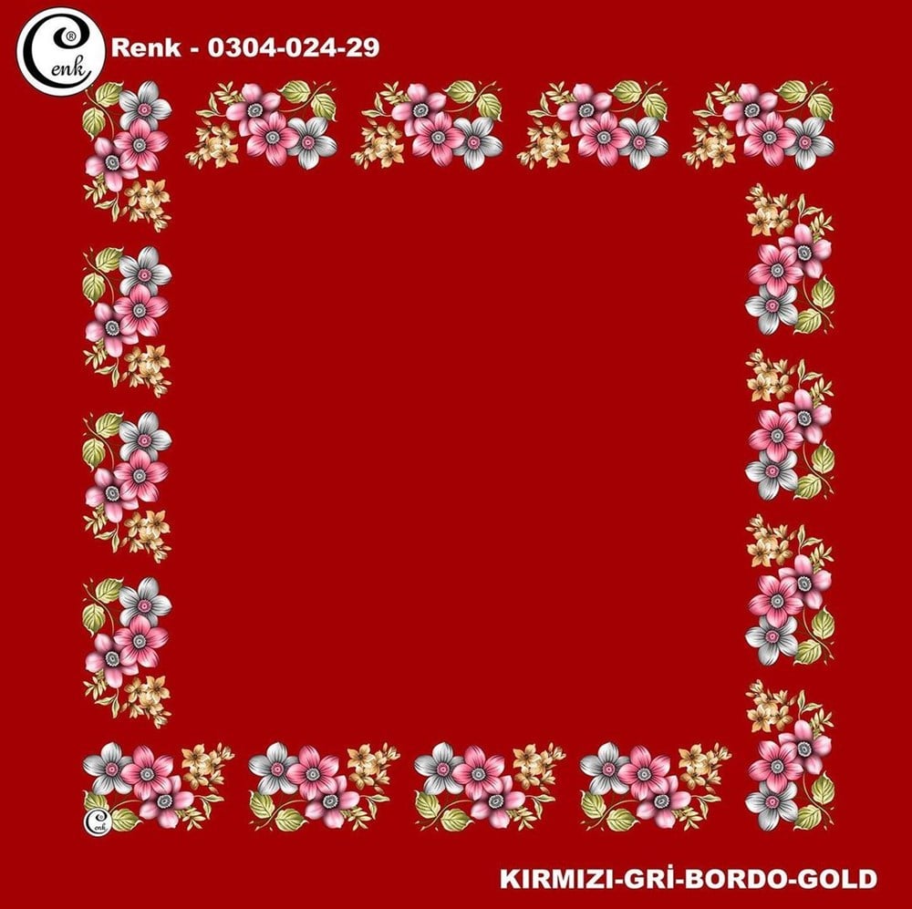 Cenk 90cm Ortası Boş Poşet İçi Oyalık Yazma(024-29)