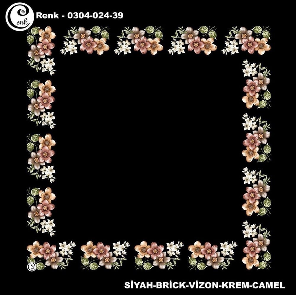 Cenk 90cm Ortası Boş Poşet İçi Oyalık Yazma(024-39)
