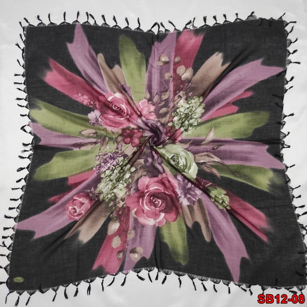 Ceylin Boncuklu Cotton Eşarp(sb12-08)