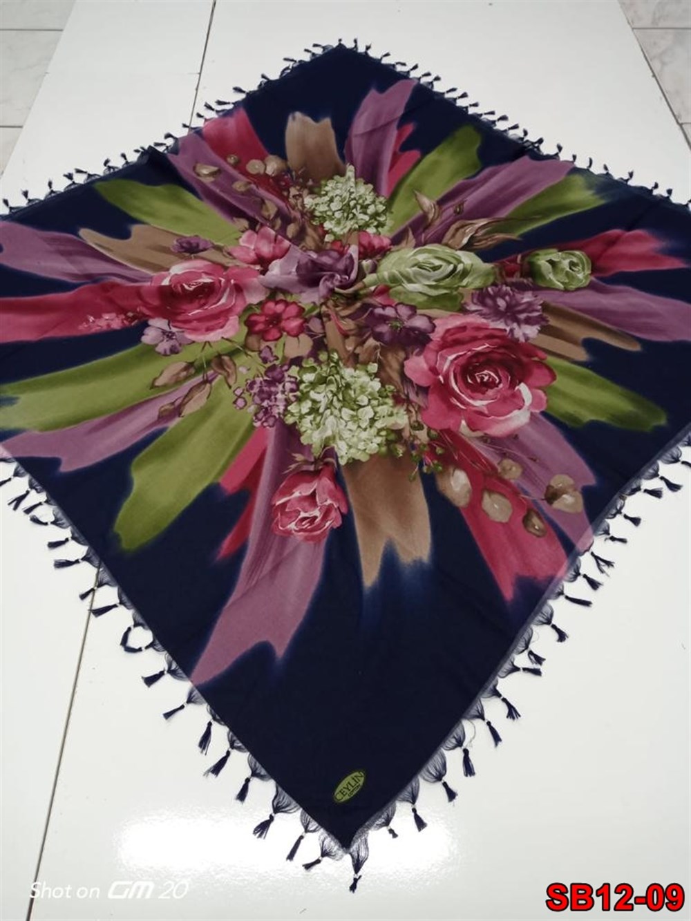 Ceylin Boncuklu Cotton Eşarp(sb12-09)