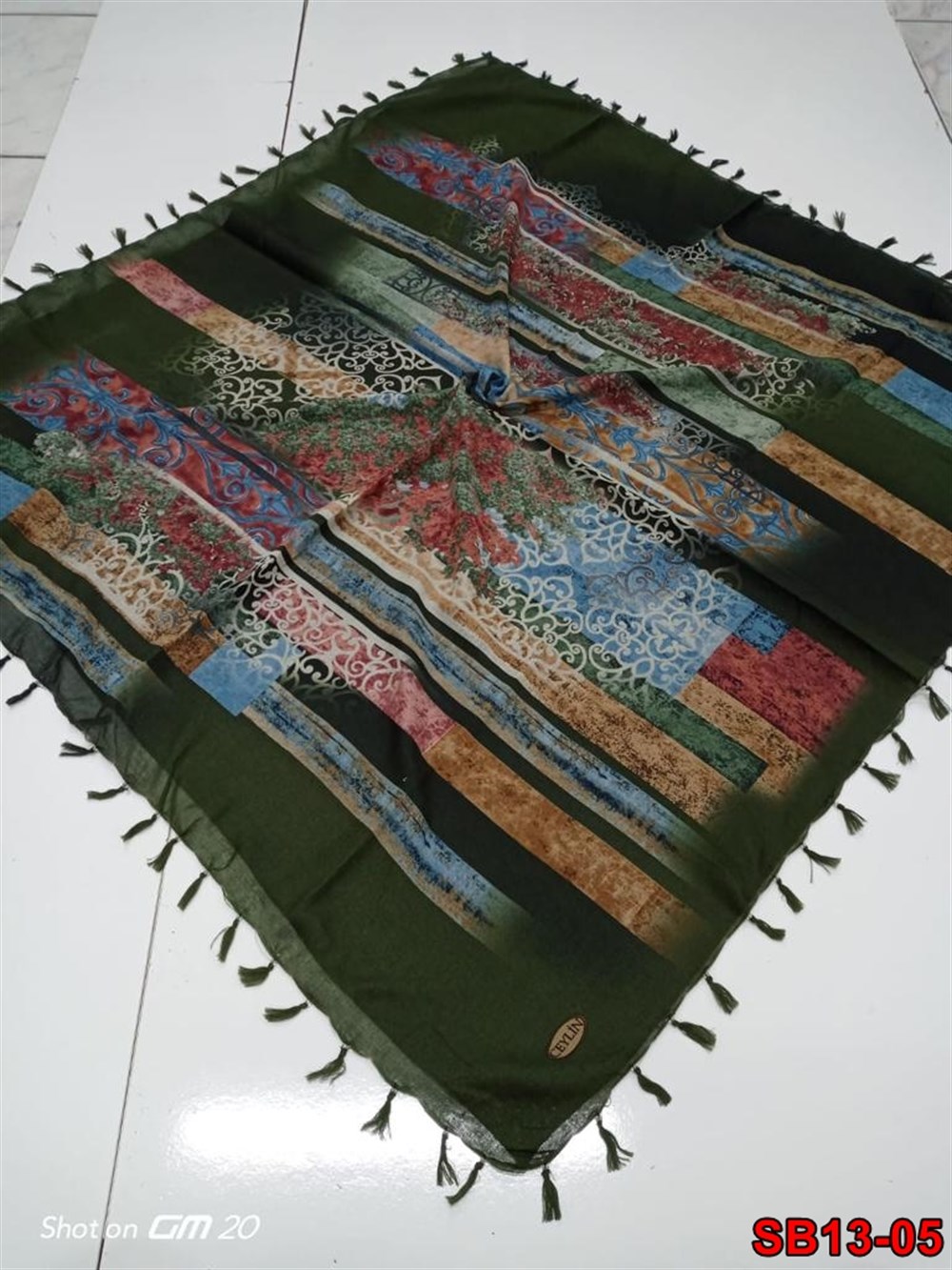 Ceylin Boncuklu Cotton Eşarp(sb13-05)
